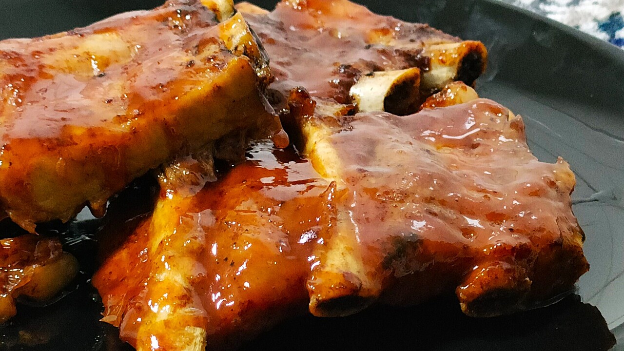 Ребърца на фурна в сладък чили сос