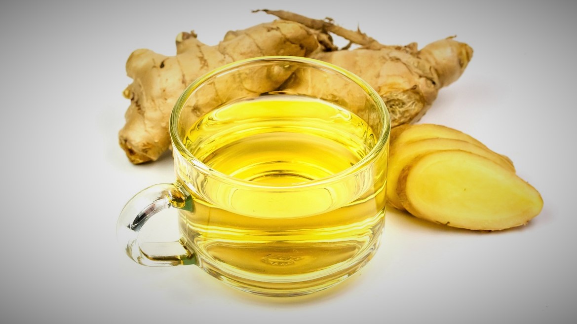 Чай от джинджифил, мед и лимон