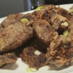 Крехък свински дроб на тиган