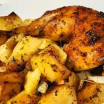 Лимоново пилешко с картофи