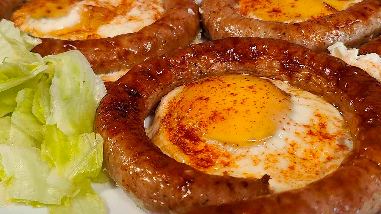 Карначета с яйца на фурна