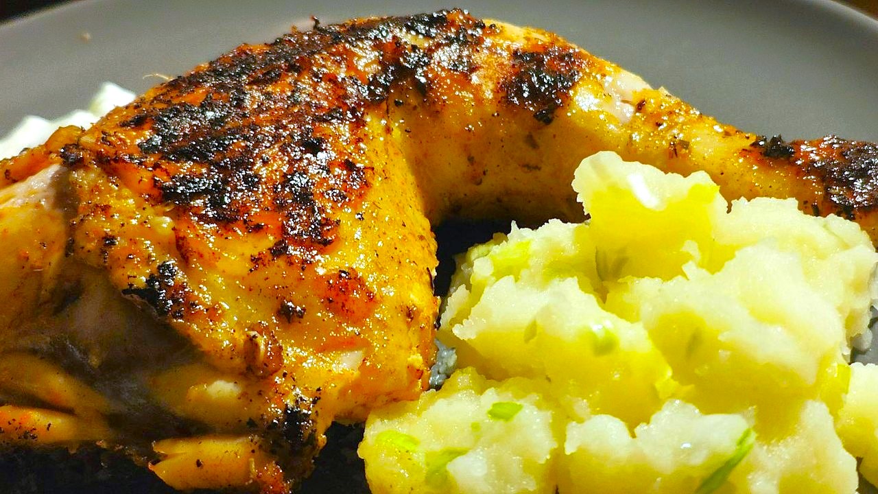 Печено пилешко (peri peri style)