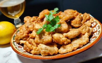 Пилешки трътки, панирани с бира