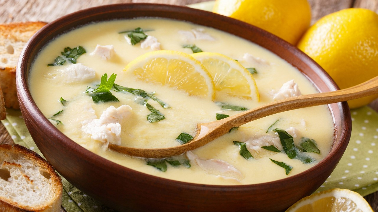 Лимонова крем супа с пилешко