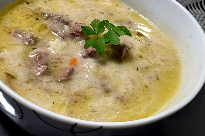 Супа с пилешки дробчета